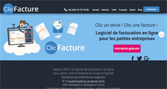 Desktop Screenshot of clicfacture.com